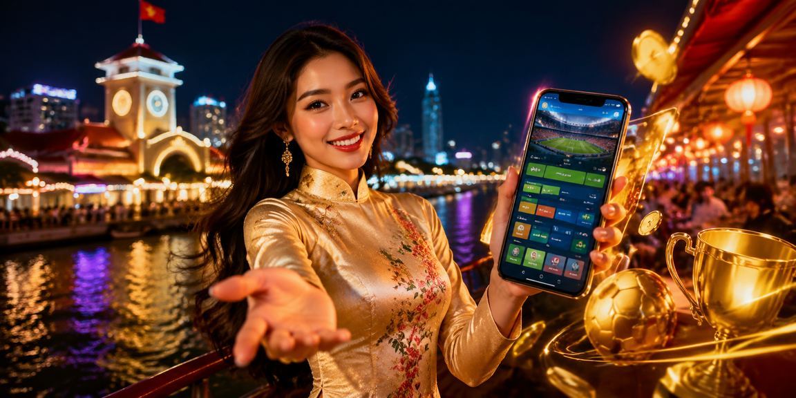 Người dùng mặc áo dài sử dụng mobile casino tại Thành phố Hồ Chí Minh